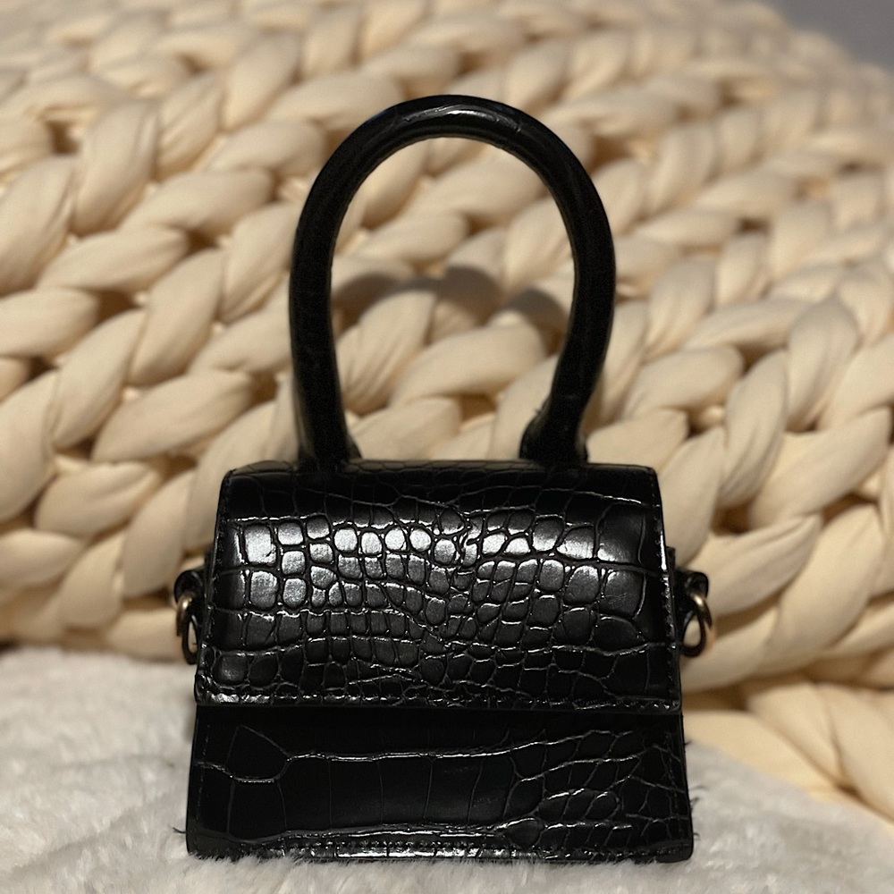 Croc Embossed Mini Bag